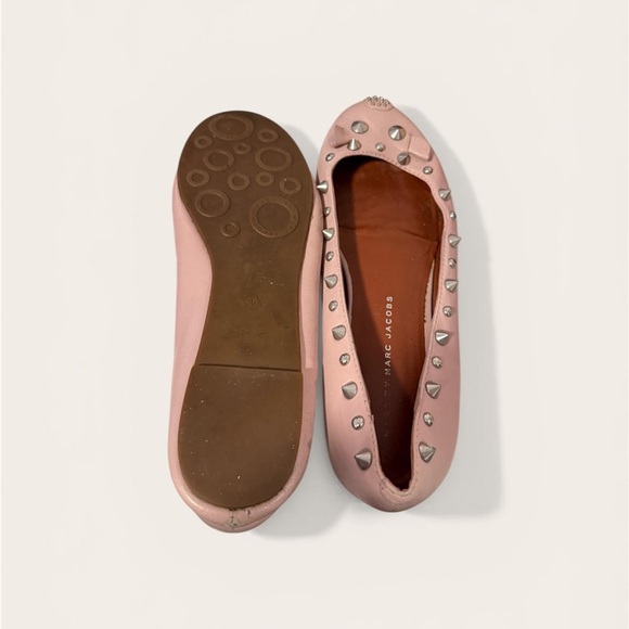 Marc Jacobs Blush Studded Flats - Picture 3 of 3